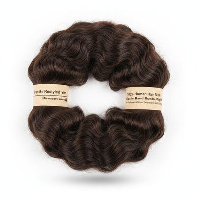 chất lượng Có thể được làm lại Yes 100 Human Hair Bulk Elastic Band Bundle Style 100 phần trăm tóc con người cho chuyên nghiệp tóc mở rộng và kiểu dáng nhà máy sản xuất